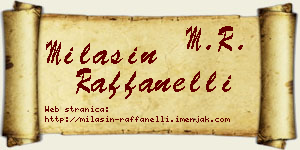 Milašin Raffanelli vizit kartica